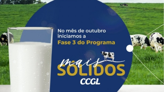 Programa da CCGL Aumenta Remuneração por Qualidade do Leite na Fase 3